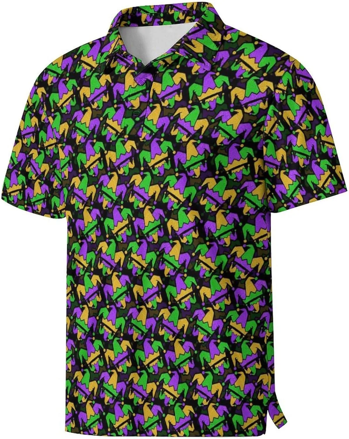 Crawfish Beer Men's Polo Shirts Golf Shirts Moisture Wicking Short Sleeve Golf Polo Shirt for Men