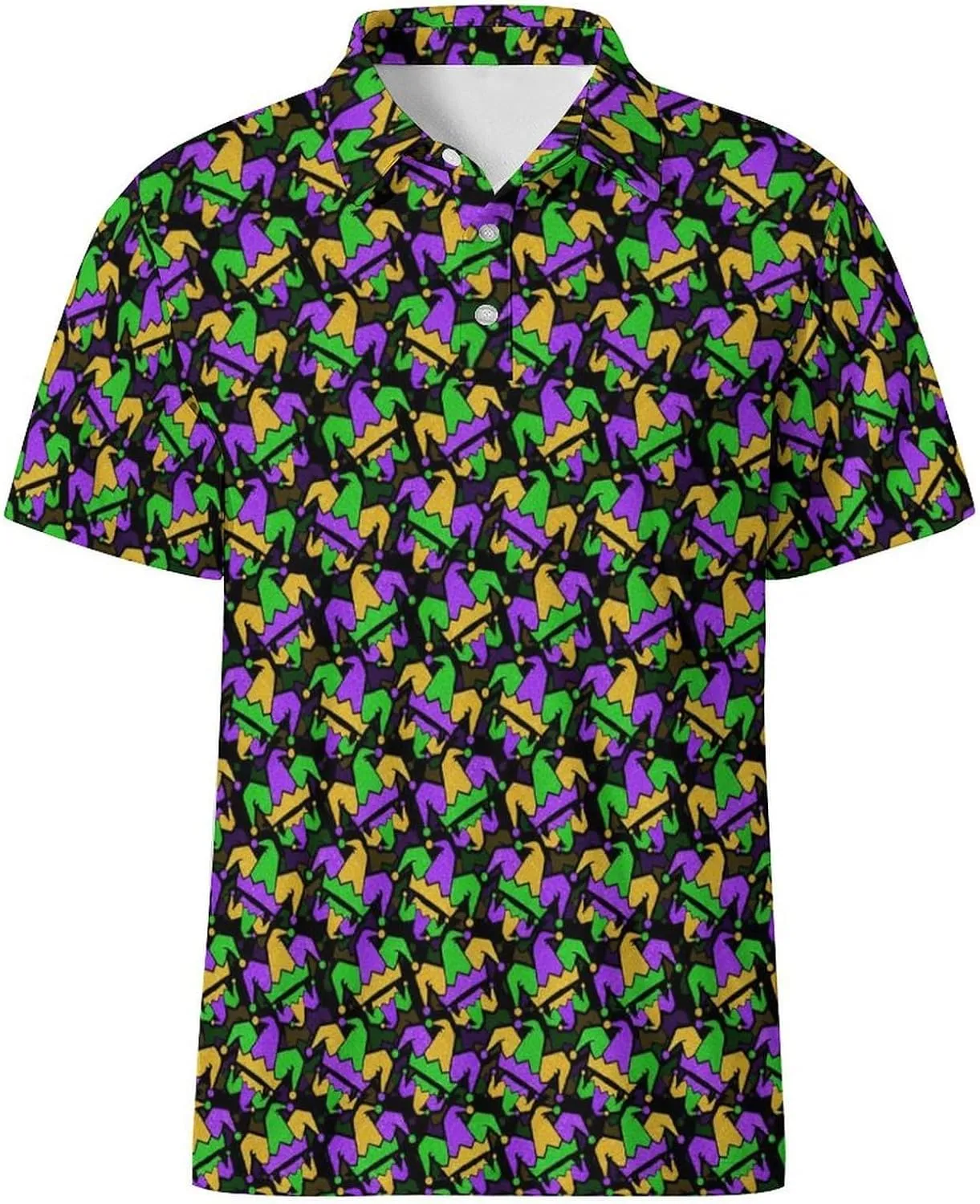 Crawfish Beer Men's Polo Shirts Golf Shirts Moisture Wicking Short Sleeve Golf Polo Shirt for Men
