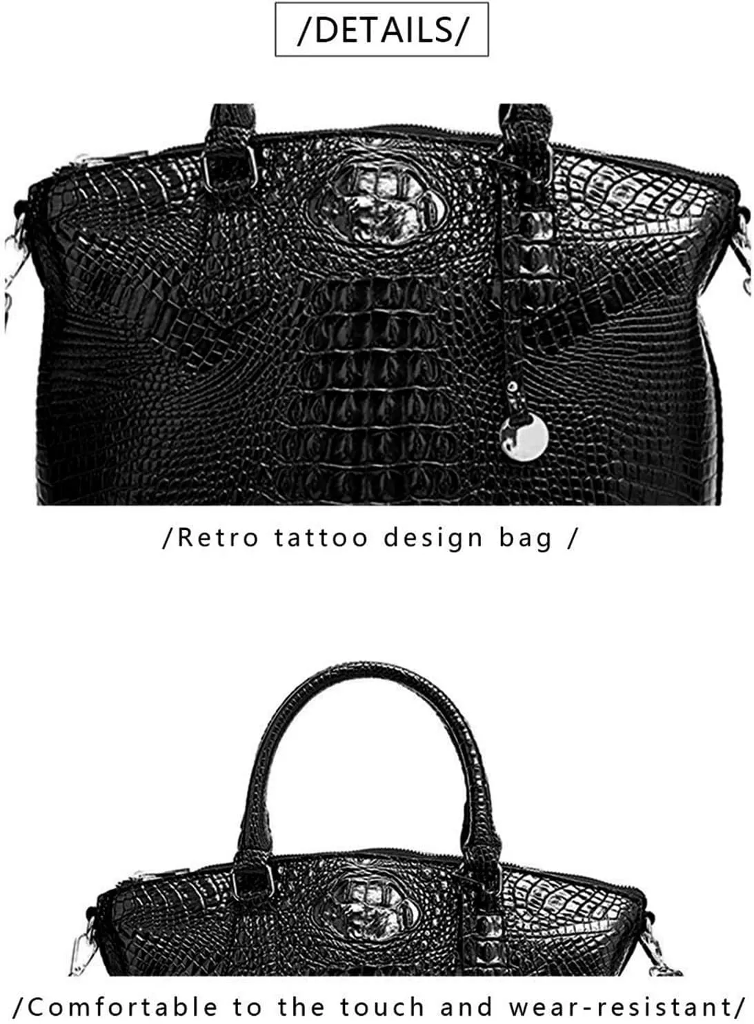 Crocodile Leather Top Handle Bag Fashion Tote Hobo Handbags Crossbody Satchel Bags for Women Shoulder Bag Purse Style 13#