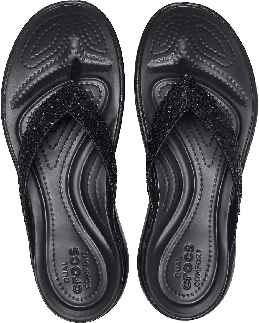 Crocs Women's Capri V Glitter Flip Flop