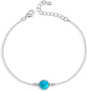 Custom 12 Months Birthstone Anklet for Women, Infinity Link Bracelet Anklet Charm Bangle Personalized Jewelry Gifts for Mom, Sisters
