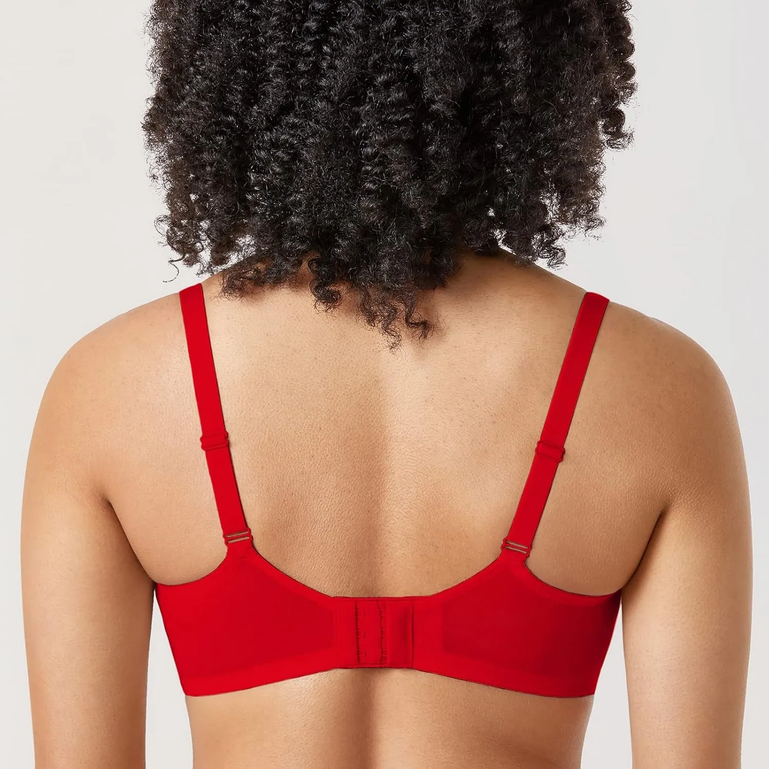 DELIMIRA Women's Balconette Bra Plus Size Lace Sexy Underwire Unlined Push Up See Through Bras