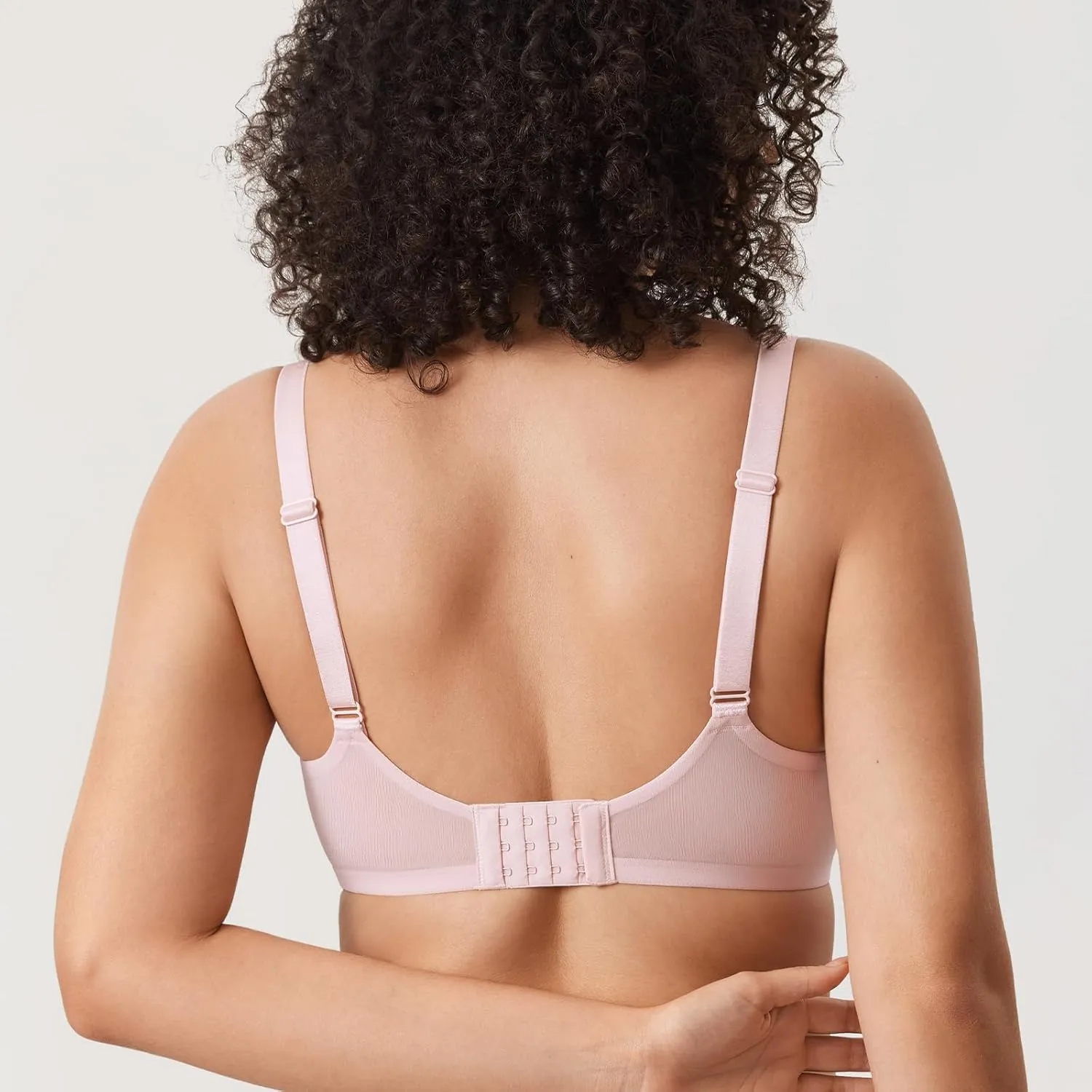 DELIMIRA Women's Balconette Lace Bra Plus Size Sexy See Through Unlined Underwire Bras