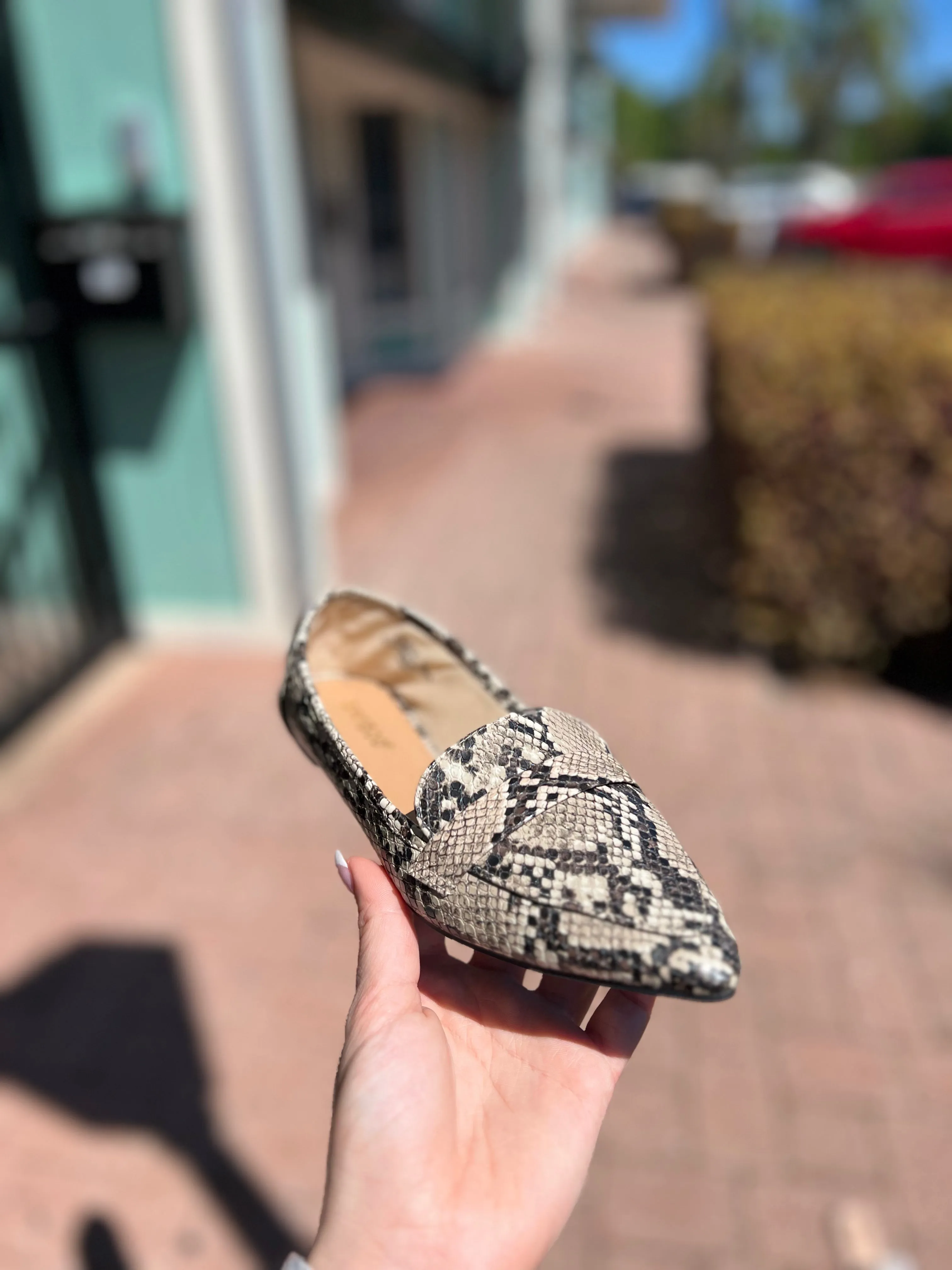 DIARY SLIP ON POINTY TOE LOAFE