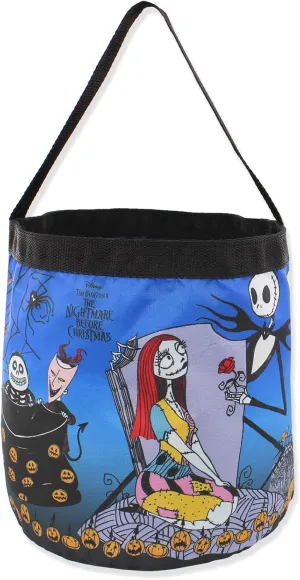 Disney The Nightmare Before Christmas Collapsible Basket Bucket Tote Bag
