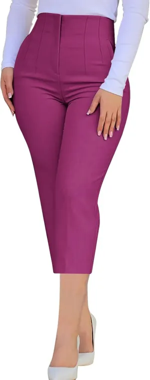 Dress Pants Women Work Pants Business Casual Trousers Pants Slacks for Women High Waisted Office Pants Work Pants