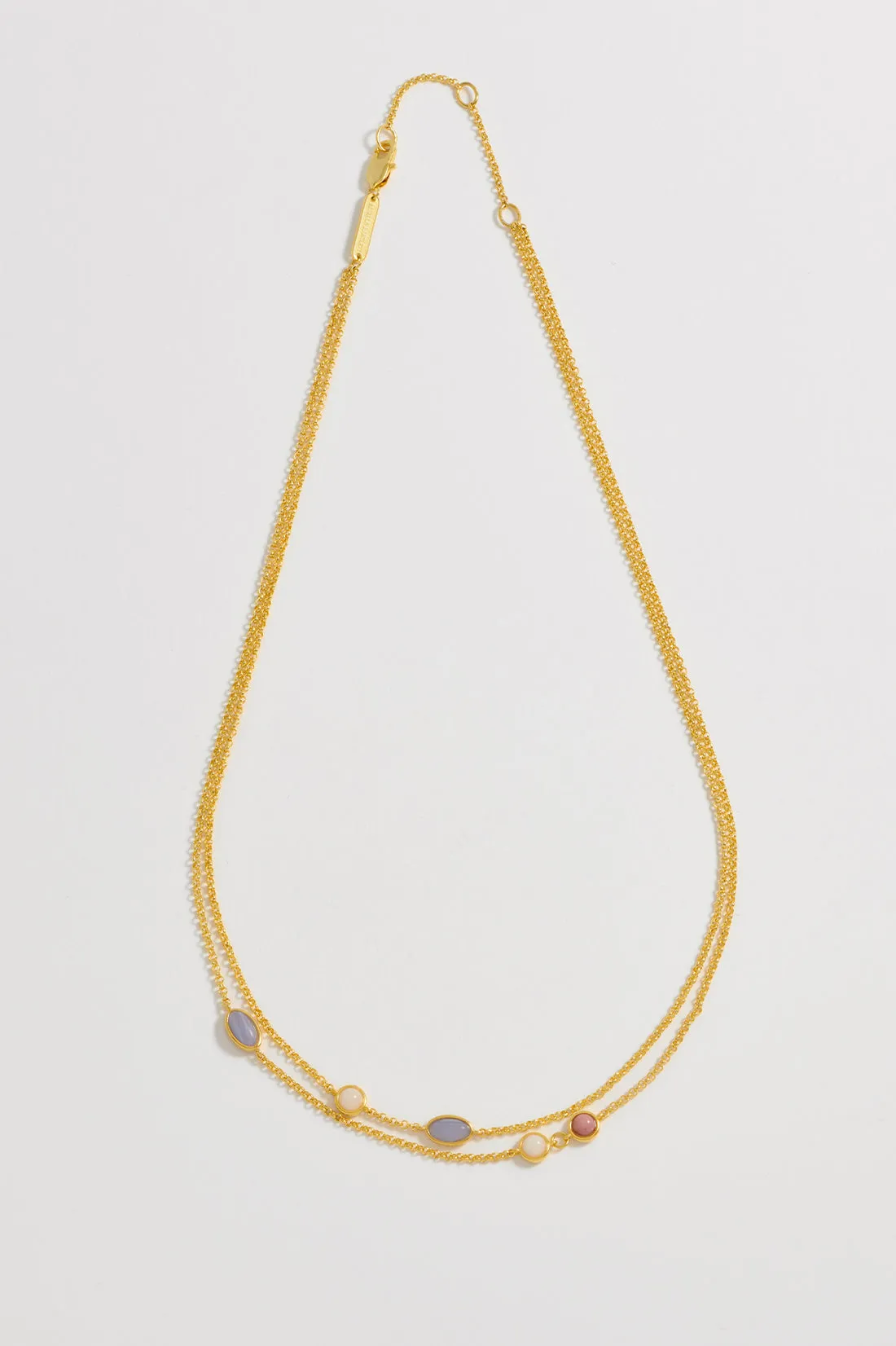 Estella Bartlett - Gemstone Double Chain Necklace