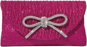 Evening Bag for Women Rhinestone Formal Handbag Satin Sparkly Satchel Purse Wedding Party Prom Purse