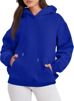 Fall Sweatshirts, Womens Oversized Sweatshirts Pullover Hoodies Fleece Sweaters Long Sleeve With Pockets Winter Fall