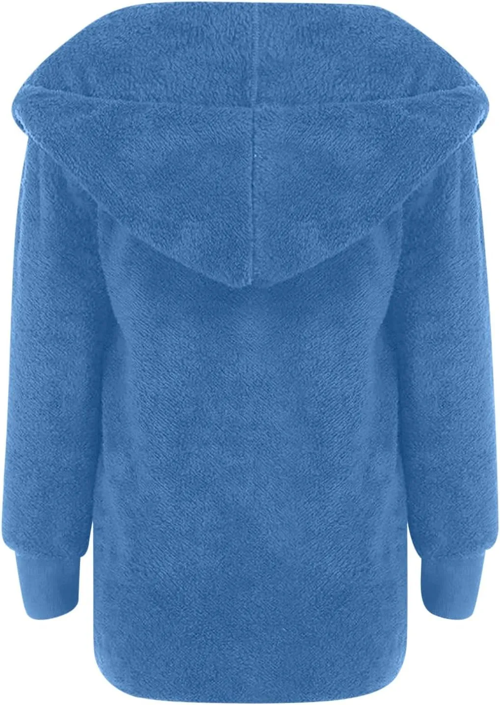 fartey Womens Oversized Fleece Jackets Zip Up Long Sleeve Hoodies Comfy Soft Fuzzy Sherpa Coats Outerwear with Pockets