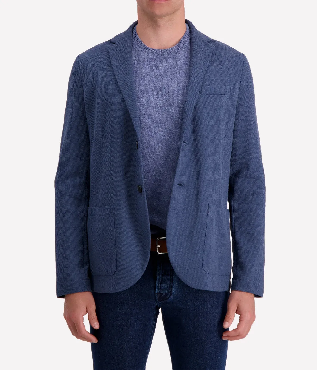 *FINAL SALE* Loro Piana Cavalry Twill Blazer in Denim