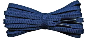 Flat 6 mm French Navy Shoe Laces for Trainers and Sports Shoes.