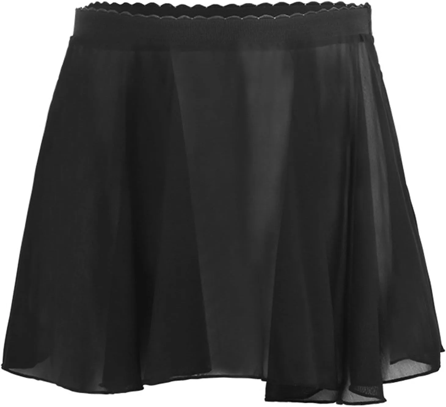 Girls Ballet Skirts Dance Wrap Skirt Chiffon Workout Skirts Elastic Waist Dance Wear for Training, Performance