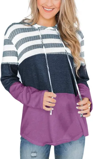 GOLDPKF Womens Sweaters Hoodies Long Sleeve Sweatshirts Woman Clothing Tops