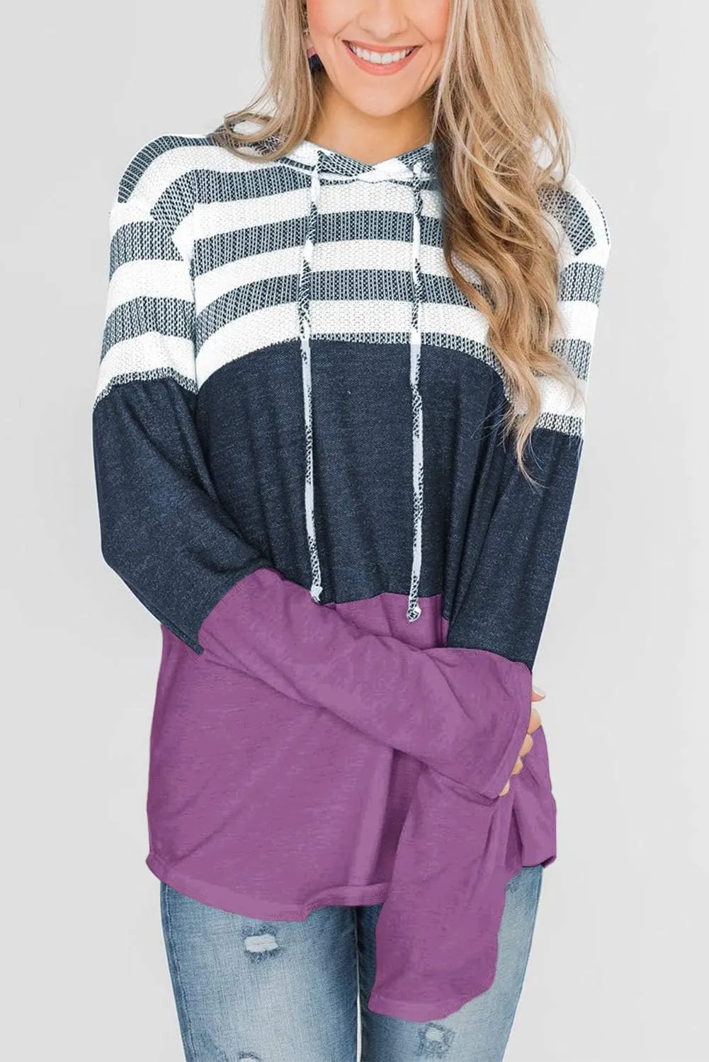 GOLDPKF Womens Sweaters Hoodies Long Sleeve Sweatshirts Woman Clothing Tops
