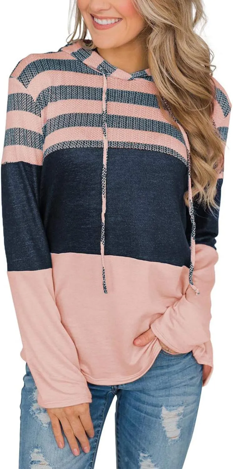 GOLDPKF Womens Sweaters Hoodies Long Sleeve Sweatshirts Woman Clothing Tops