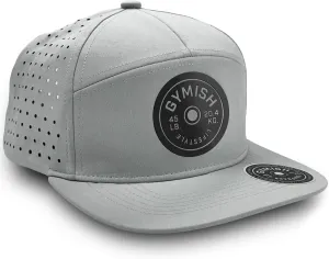 Gym Weight Plate Workout Hat for Men Classic 7 Panel Laser Vented Snapback Hat Mens Gifts