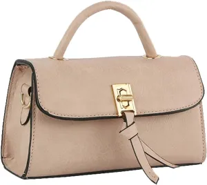 HANDBAG EXPRESS Satchel Bags Handbags Purse for Women Crossbody Vegan Leather