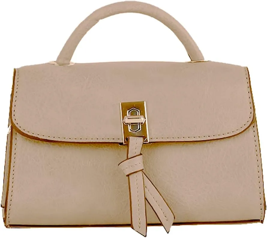 HANDBAG EXPRESS Satchel Bags Handbags Purse for Women Crossbody Vegan Leather