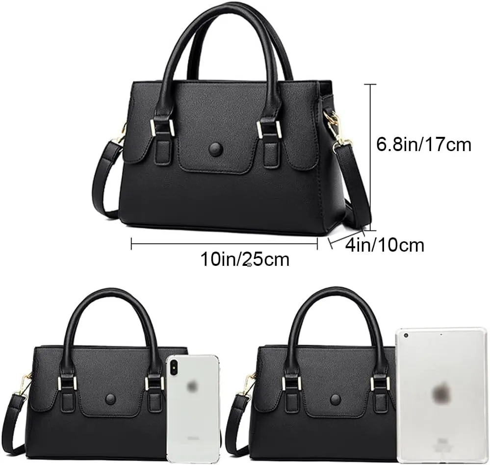 Handbags for Women Top Handle Handbag Leather Satchel Medium Tote Bags Shoulder Bag Crossbody Bag Ladies Purses