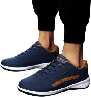 Hbeylia Mens Lightweight Walking Shoes Comfortable Lace Up Athletic Cushioned Sports Sneakers for Tennis, Gym, Running, Hiking,Casual Workout
