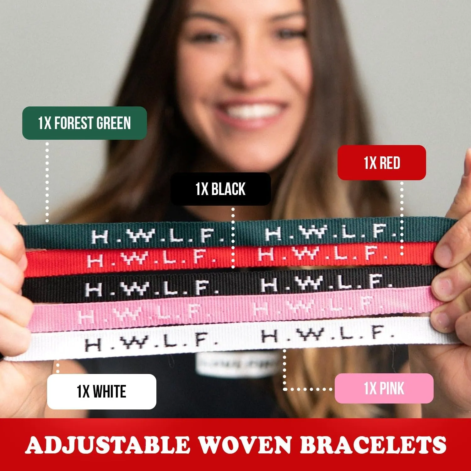 He would Love First WWJD HWLF Bracelets Natural Elastic 3-Pack x What Would Jesus Do Bracelets | Reversible HWLF x WWJD Bracelets in Mauve, Sand, & Green | Fit All Wrist Sizes