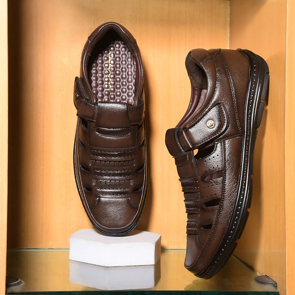 Healers Brown Casual Sandal For Men ERL-19 By Liberty