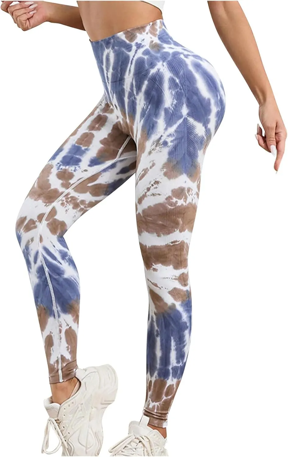 High Waisted Pants for Women Daily Casual Athletic Workout Trousers Elastic Waist Butt Lifting Yoga Leggings