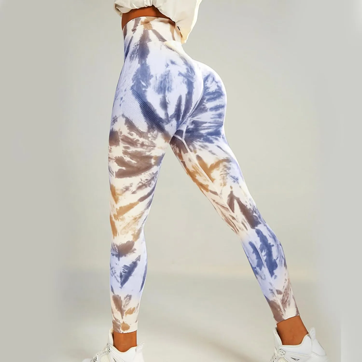 High Waisted Pants for Women Daily Casual Athletic Workout Trousers Elastic Waist Butt Lifting Yoga Leggings