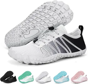 Hike Barefoot Water Shoes for Women Men Footwear, Quick Dry Wide Toe Box Pro Beach Swim Athletic Sports Shoes, Non-Slip Lightweight Aqua Shoe for Pool Hiking Walking Kayaking Diving Surfing