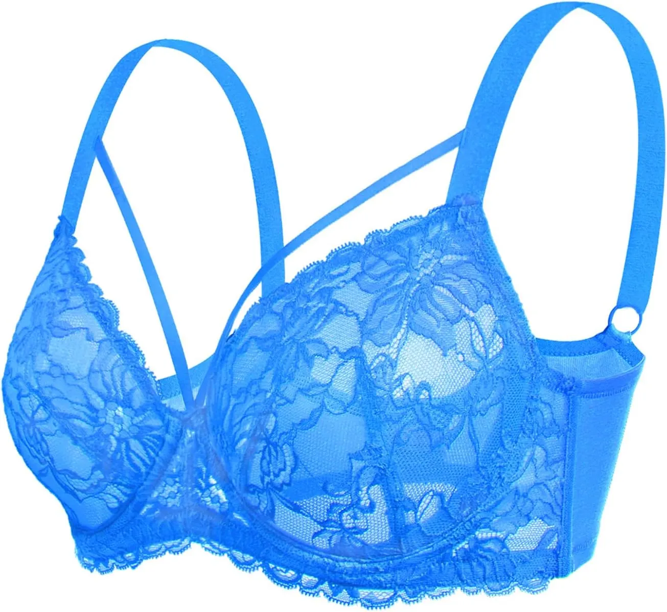 HSIA Minimizer Bras for Women Full Coverage, Unlined Lace Sexy Plus Size Underwire Bra for Large Breasts
