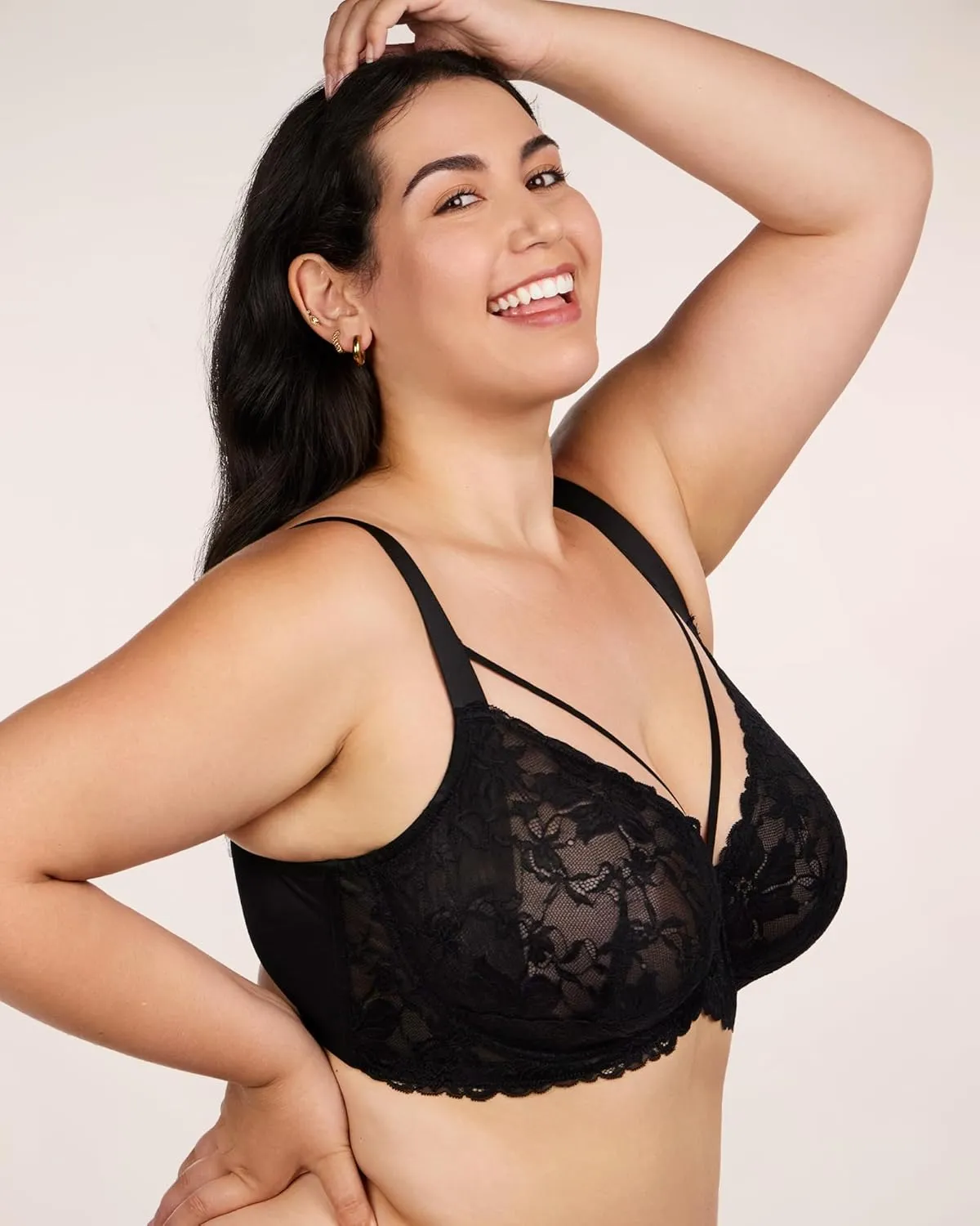 HSIA Minimizer Bras for Women Full Coverage, Unlined Lace Sexy Plus Size Underwire Bra for Large Breasts