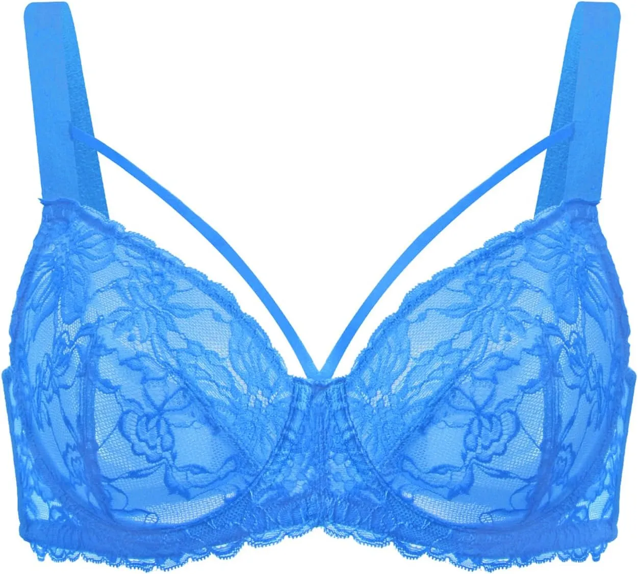 HSIA Minimizer Bras for Women Full Coverage, Unlined Lace Sexy Plus Size Underwire Bra for Large Breasts