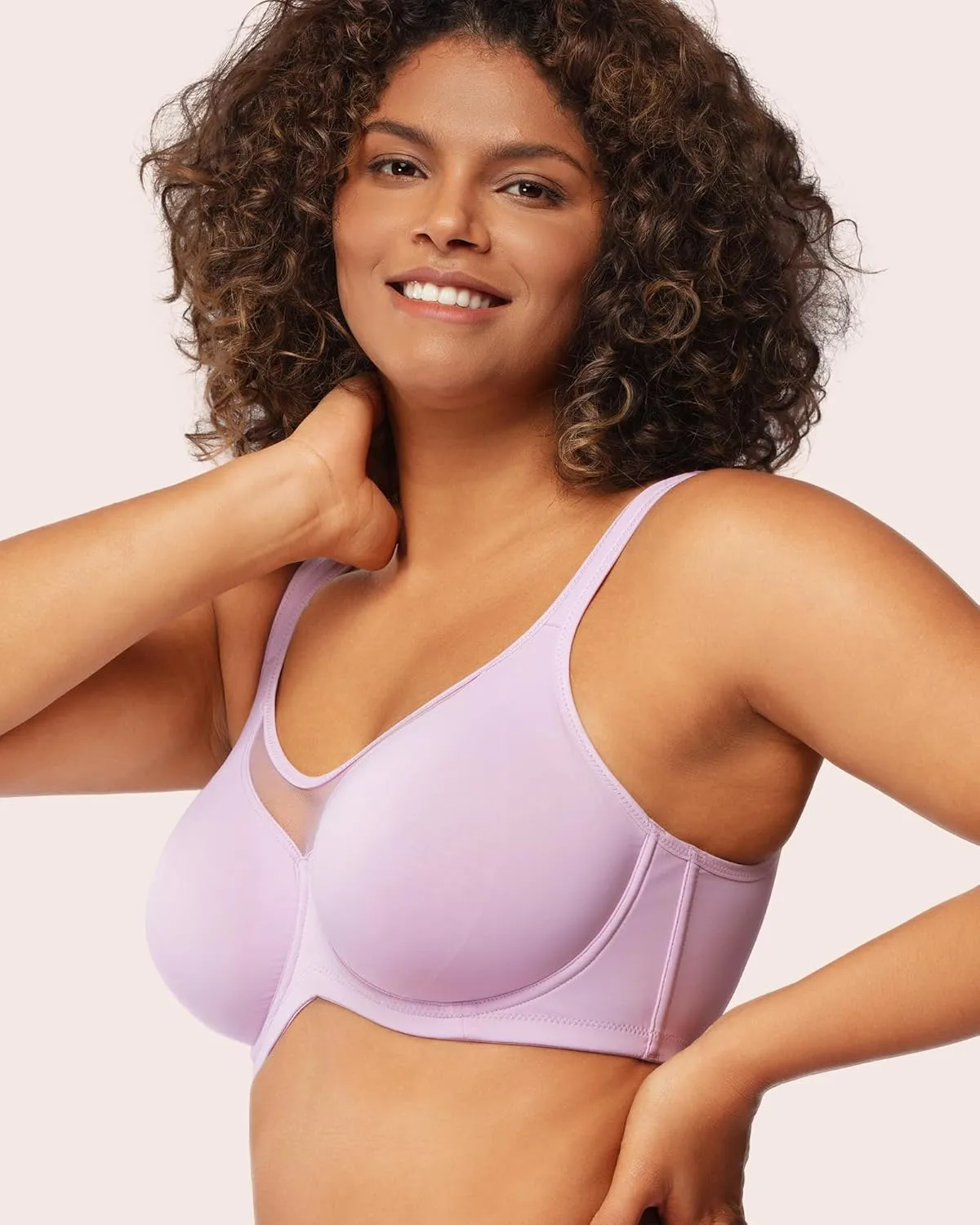 HSIA Minimizer Bras for Women Plus Size, Full Coverage Coolcomfort T Shirt Unlined Bra with Underwire for Heavy Breast