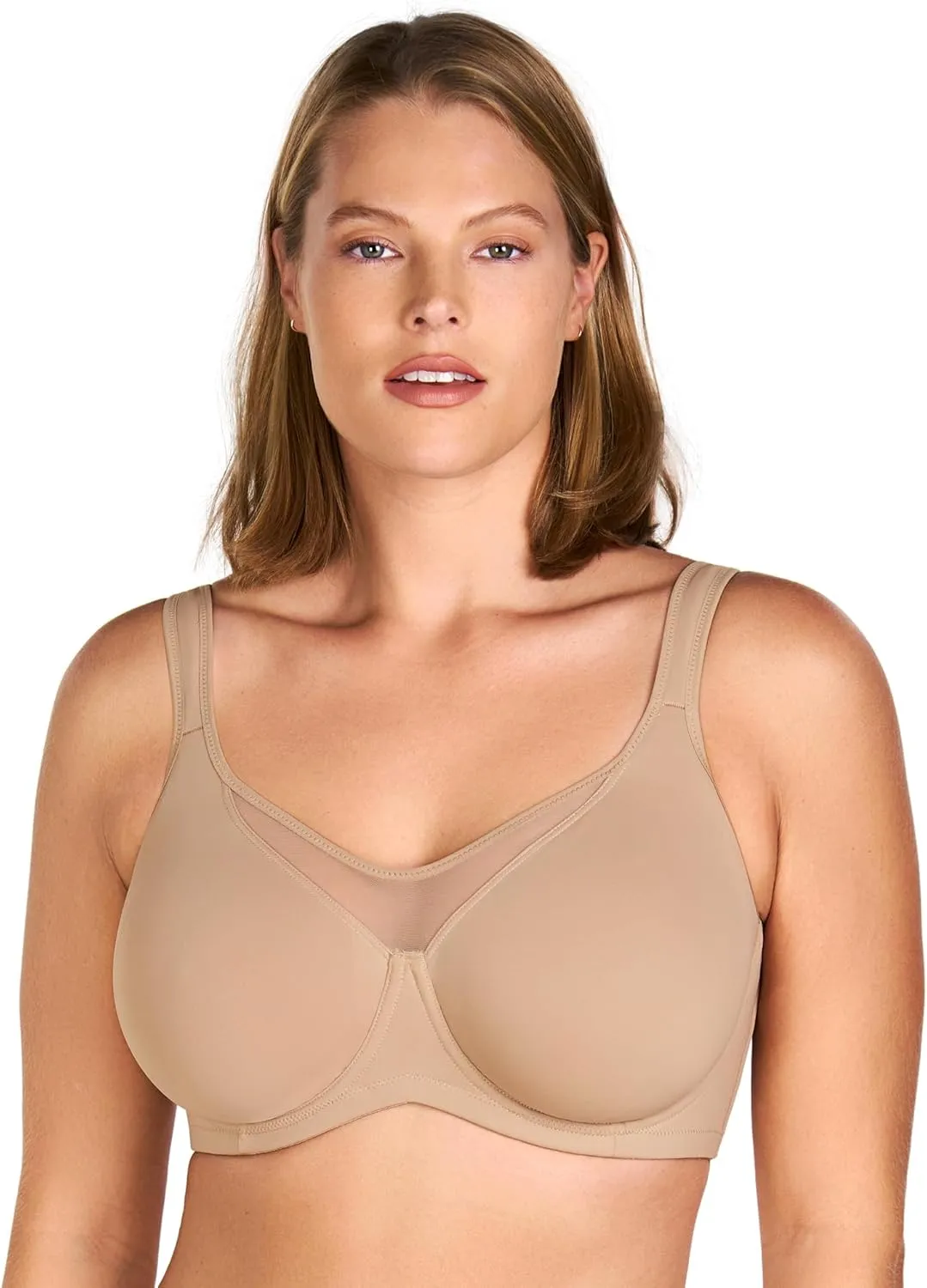 HSIA Minimizer Bras for Women Plus Size, Full Coverage Coolcomfort T Shirt Unlined Bra with Underwire for Heavy Breast