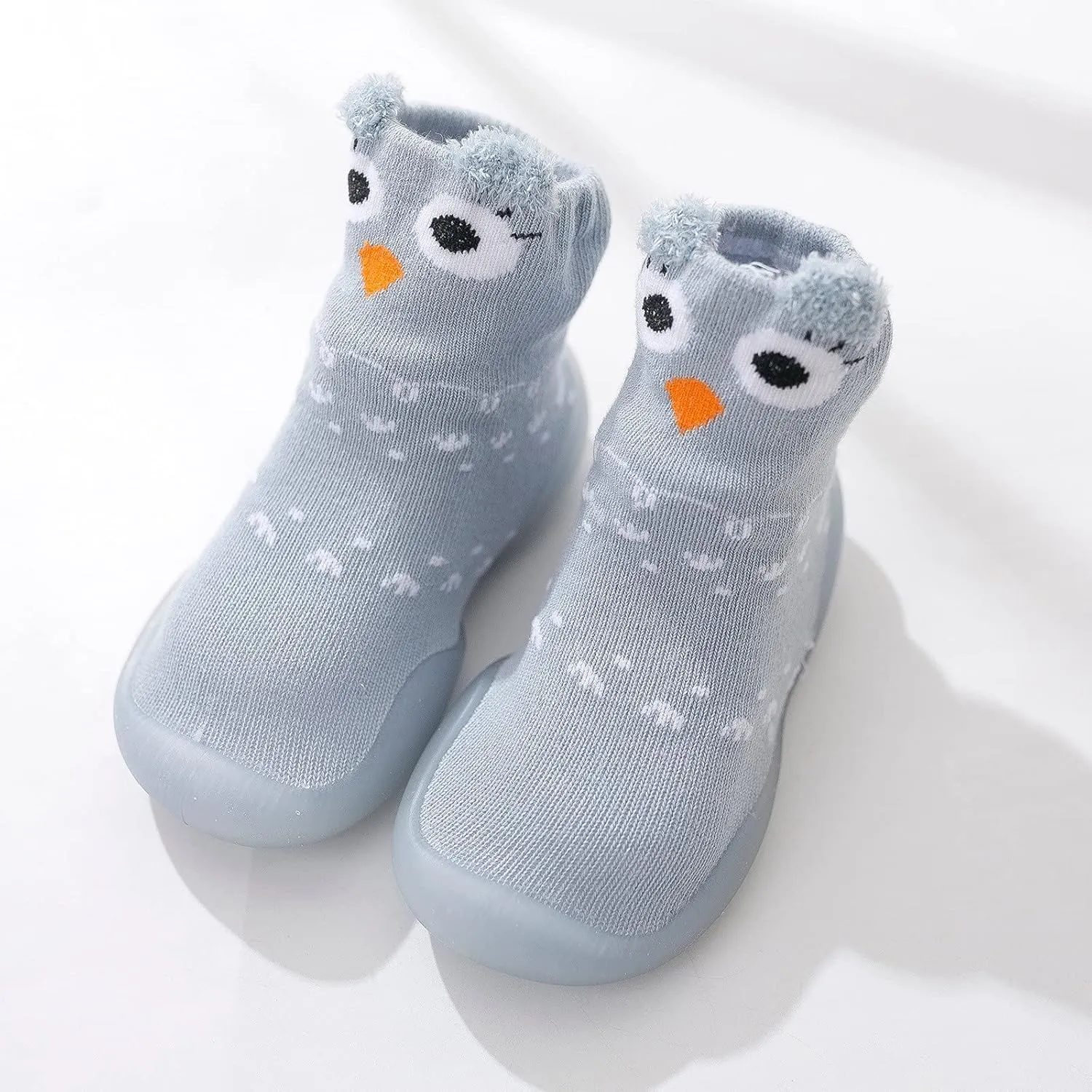 Infant Shoes,Boys Girls Animal Cartoon Socks Shoes Toddler Cute Fleece Warm Floor Socks Non Slip Prewalker B