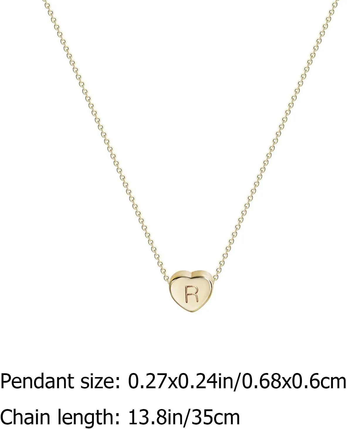 Initial Necklace for Women,Dainty Letter Pendant Chains for Mom Dainty Gold Plated Tiny Choker Valentine's Day Jewelry Gift
