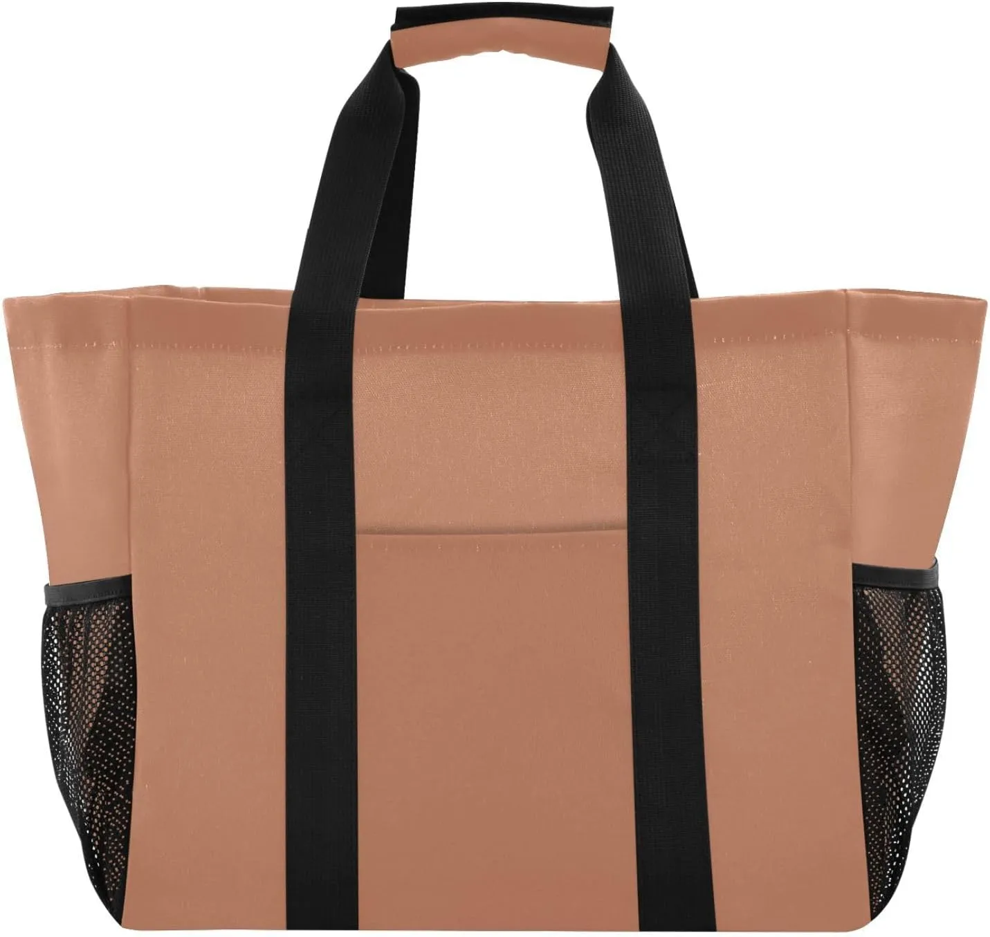 JUNZAN Teal Large Utility Tote Bag Collapsable Beach Bag Waterproof Reusable Grocery Bags with Handles Laundry Tote Bag