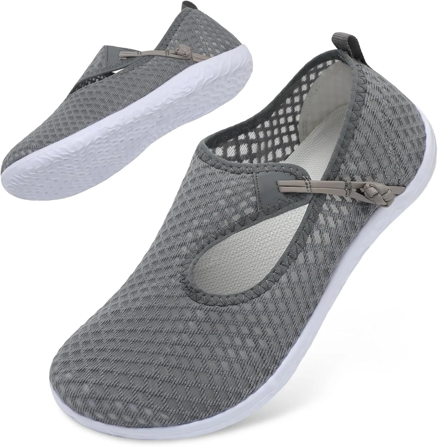 L-RUN Womens Mens Water Shoes Barefoot Aqua Socks Quick-Dry Non Slip Shoes for Beach Swim Pool River Boating Surf Yoga