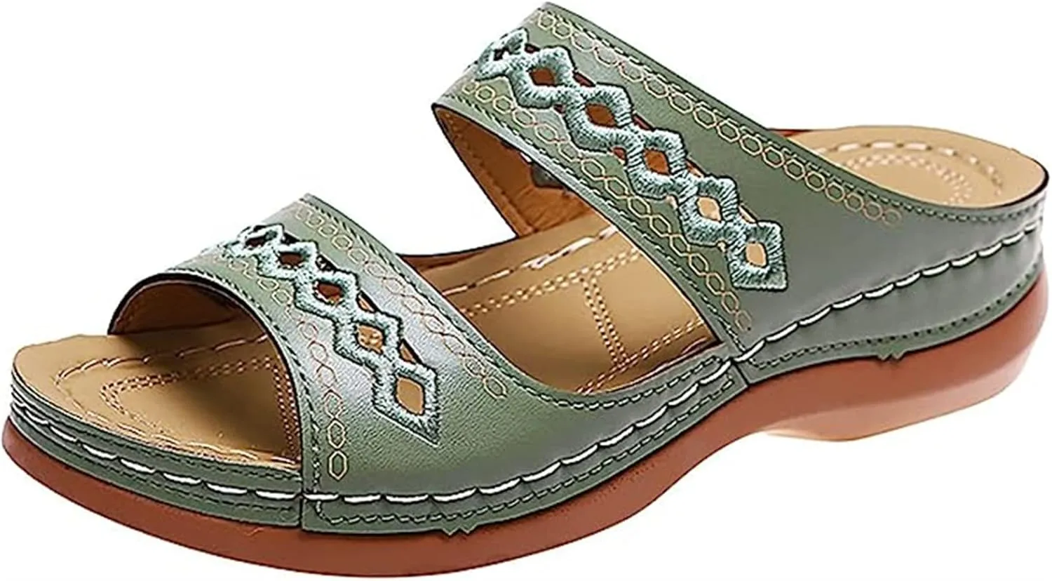 Ladmiple Sandals Women Dressy Summer Flat Cute Casual Beach Shoes Fashion Orthotic Slides Slip On Orthopedic Slippers 2025