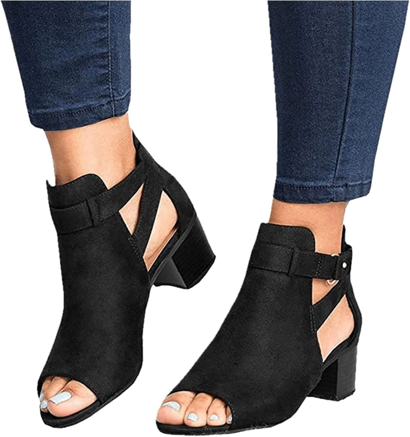 Ladmiple Summer Sandals for Women 2023 Comfy Ankle Strap Slip On Wedge Sandal Open Toe Casual High Heels Platform Wedges