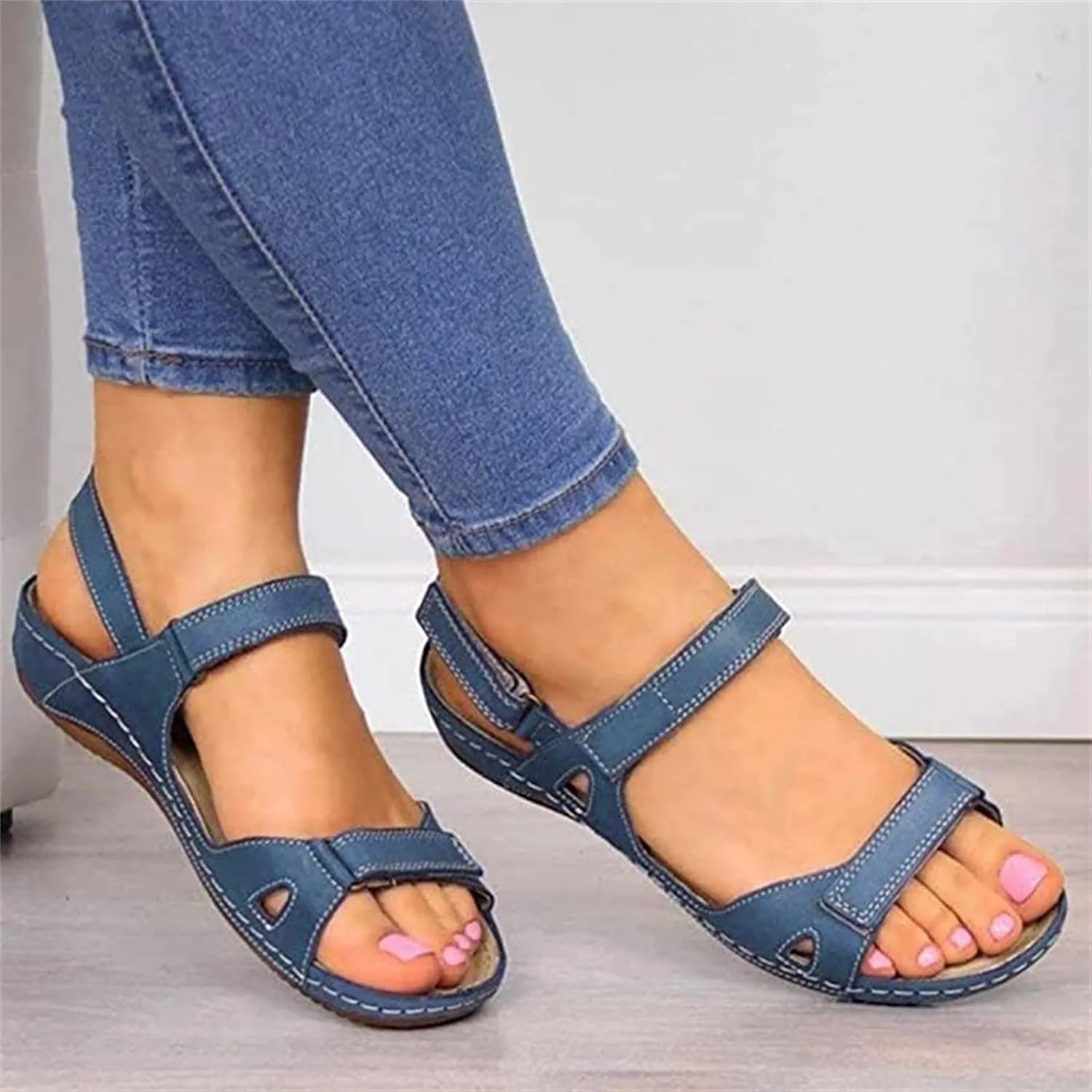 Ladmiple Summer Sandals for Women 2023 Wedge Platform Flip Flops Breathable Open Toe Dressy Comfort Orthopedic Sandals