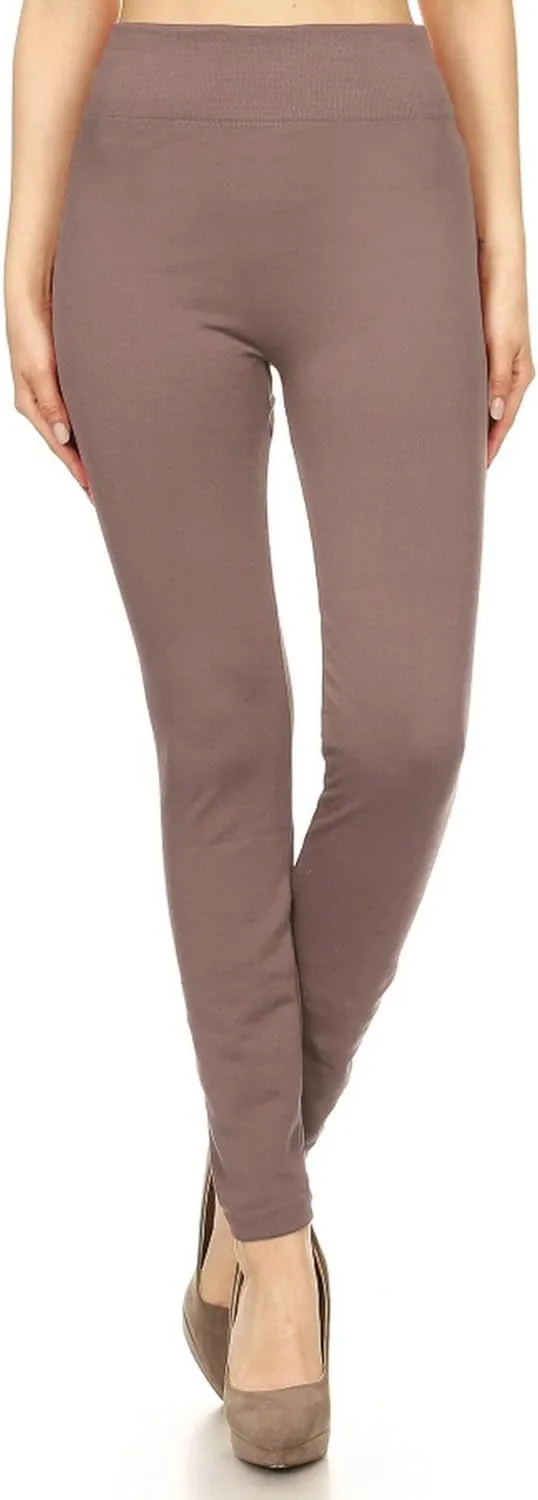 Leggings Depot High Waisted Warm Fleece Lined Leggings Women Tights