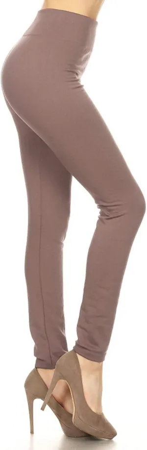 Leggings Depot High Waisted Warm Fleece Lined Leggings Women Tights