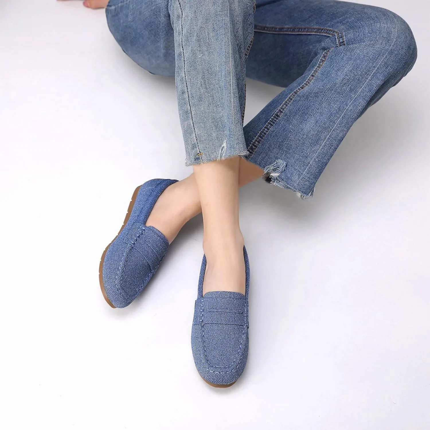 Loafers for Women Comfortable Slip on Work Flats Shoes Womens Dressy Casual Walking Shoes