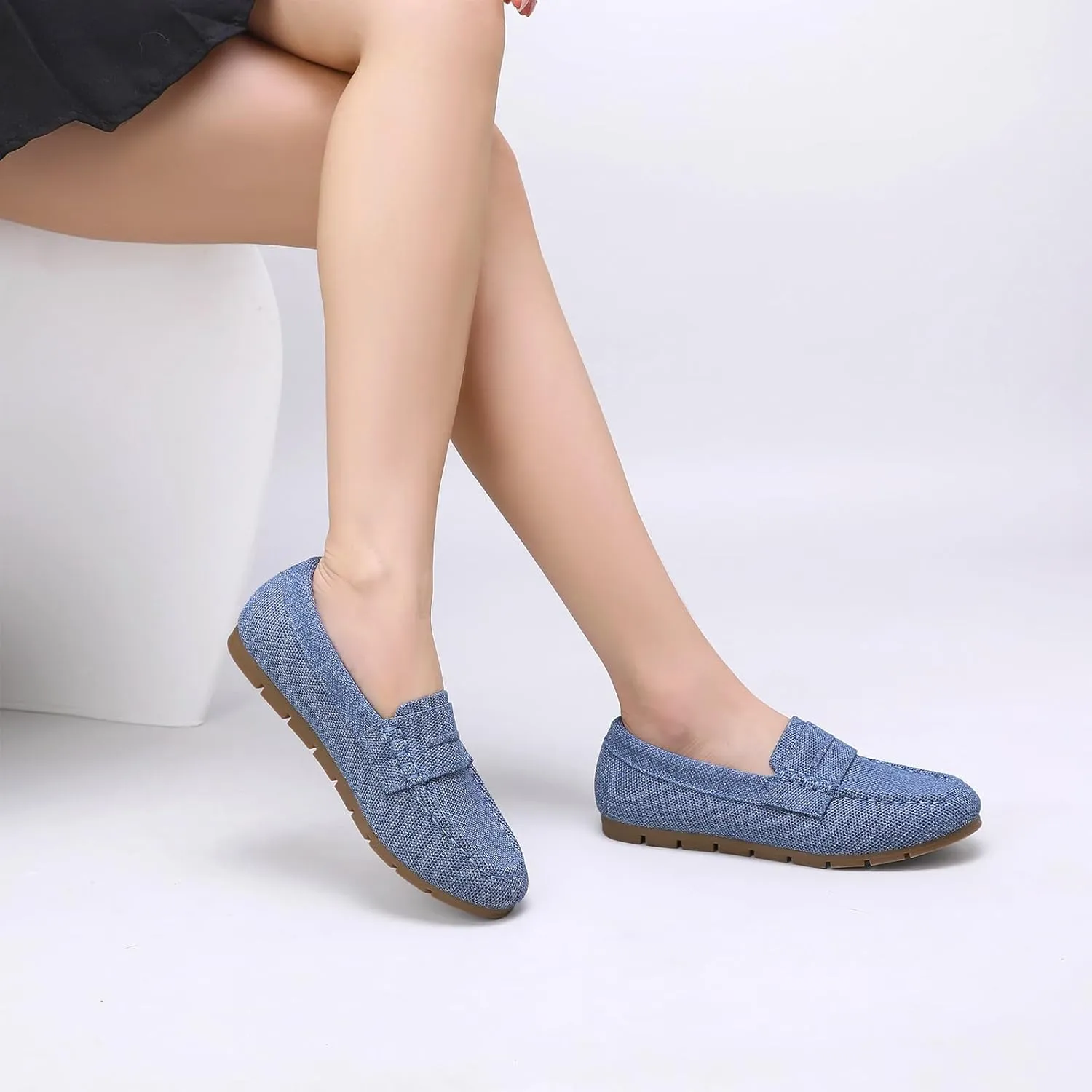 Loafers for Women Comfortable Slip on Work Flats Shoes Womens Dressy Casual Walking Shoes