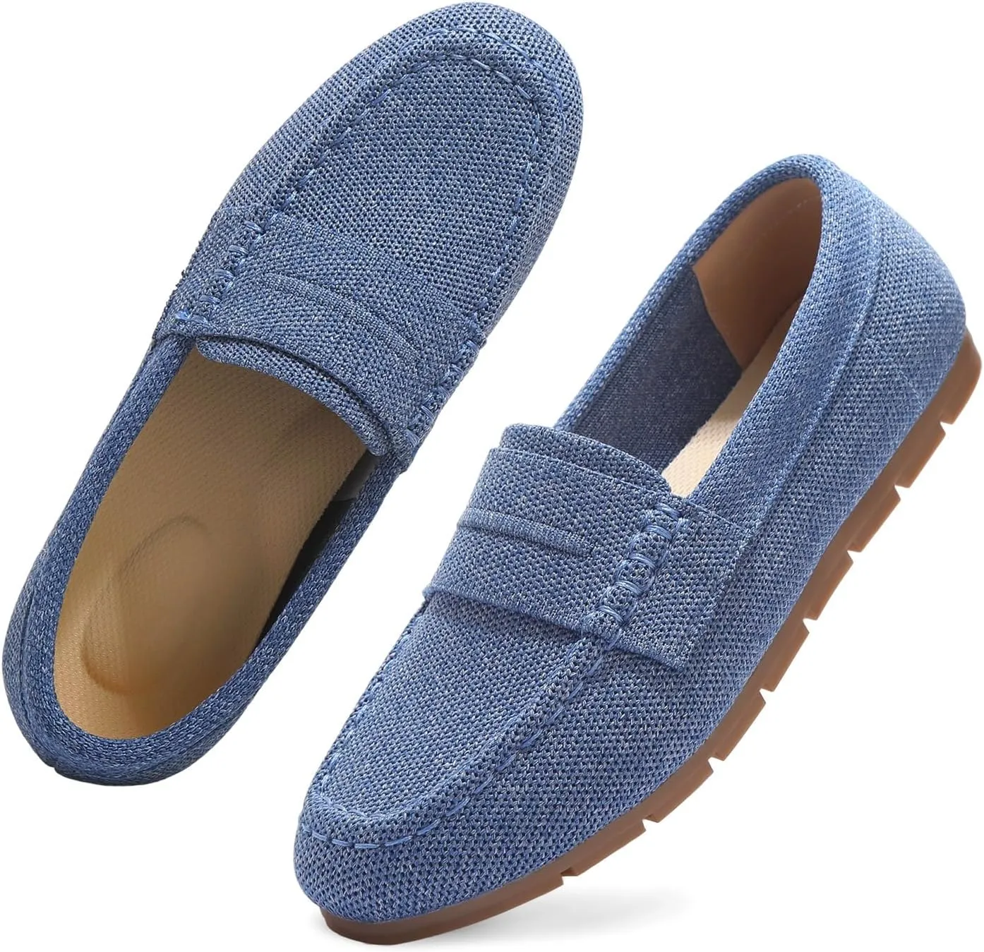 Loafers for Women Comfortable Slip on Work Flats Shoes Womens Dressy Casual Walking Shoes