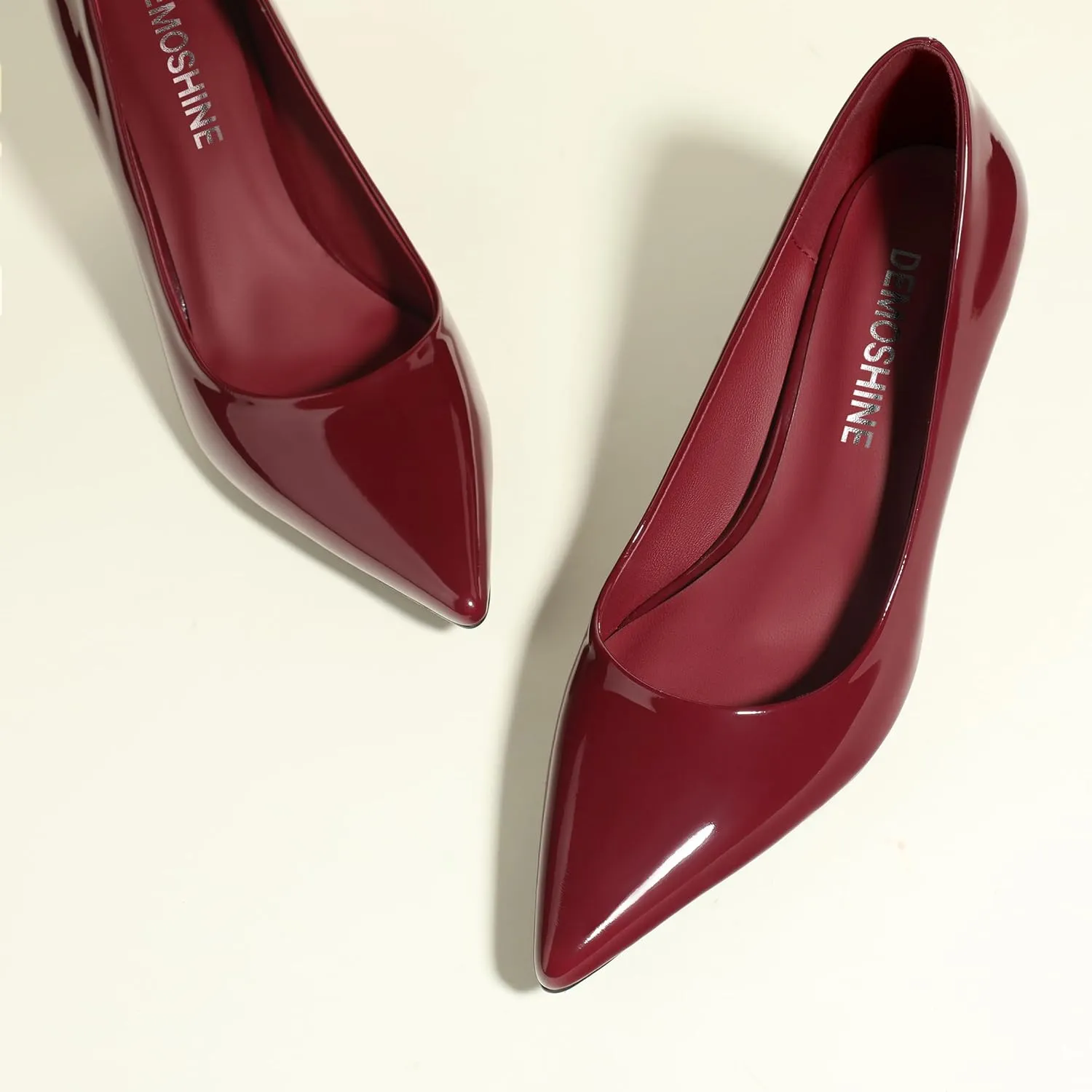 Low Heels Pumps for Women Pointed Closed Toe Wide Width Kitten Short Heels Comfortable Casual Work Business Office Wedding Dressy Shoes 2.3 Inch