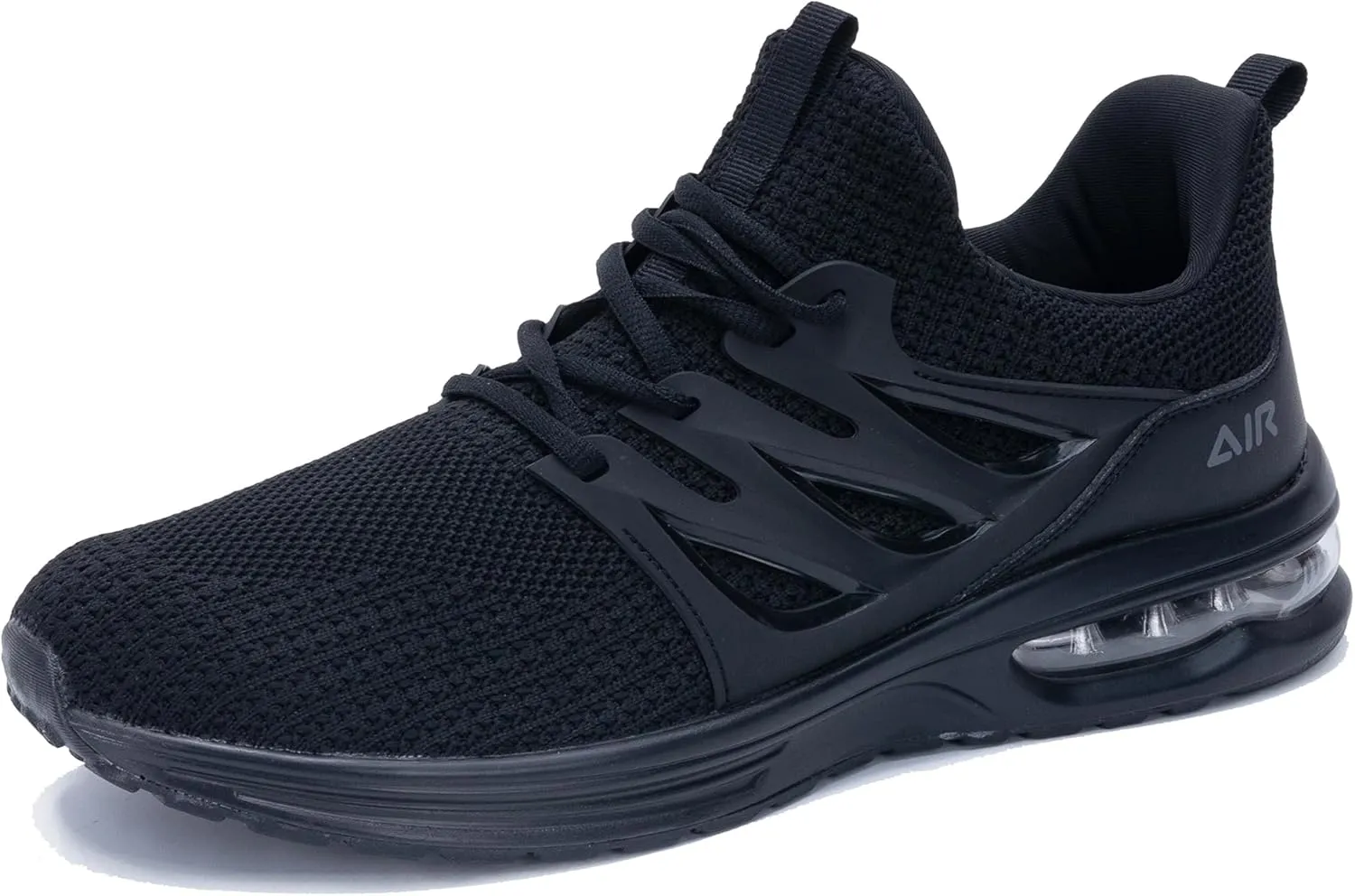 MEHOTO Men Running Shoes Air Tennis Athletic Sneakers Lightweight Breathable Walking Jogging Workout Gym Shoes for Men AllBlack, Size 11.5