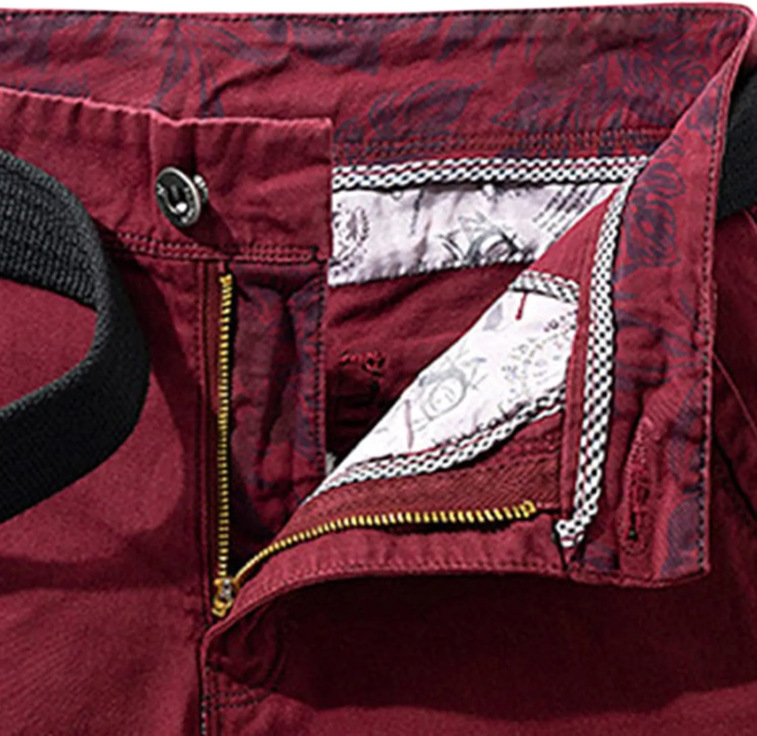 Men Casual Lightweight Cotton Shorts Solid Flat Front Summer Beach Shorts Slim Fit Chino Short Pants No Belt
